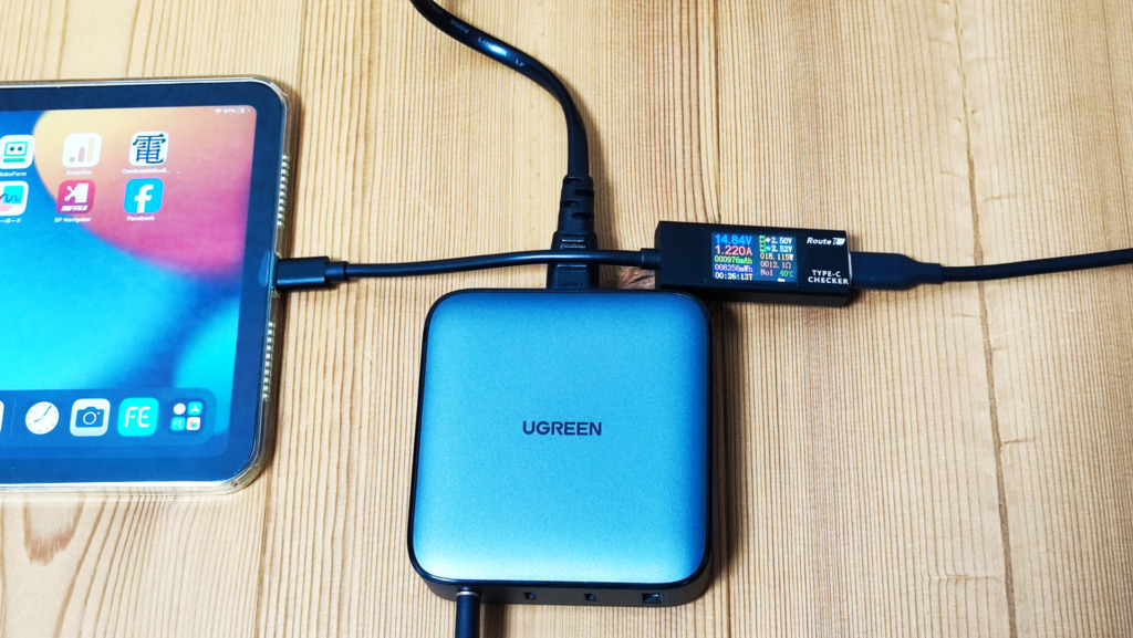 UGREEN-100W Charging-Tests02 ipad_mini6