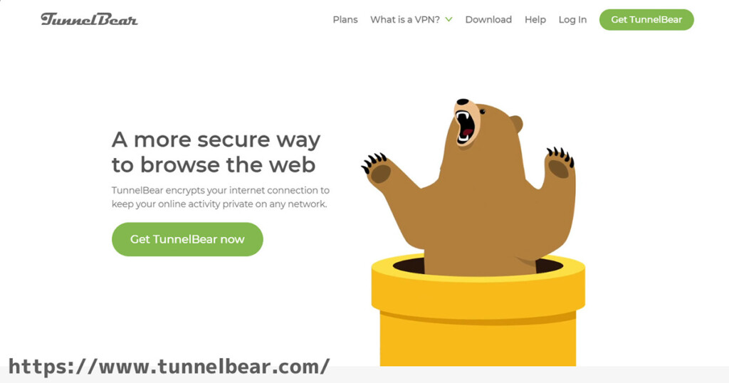 TunnelBear Web-Site