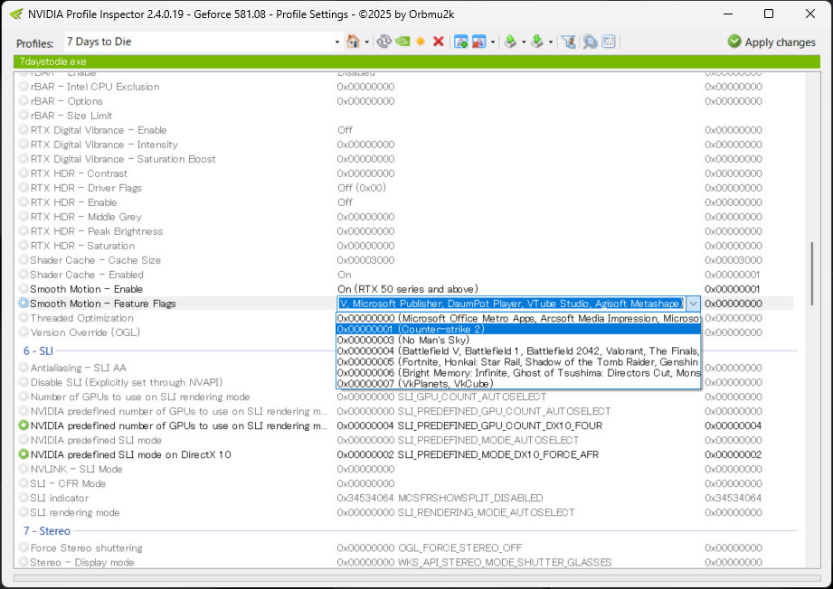 Driver 581.08 NSM