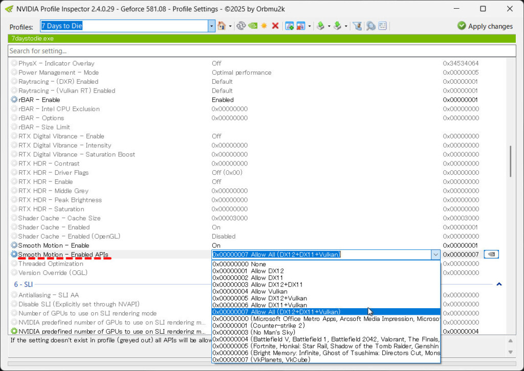 Driver 581.08 NSM+NPI 2.4.0.29