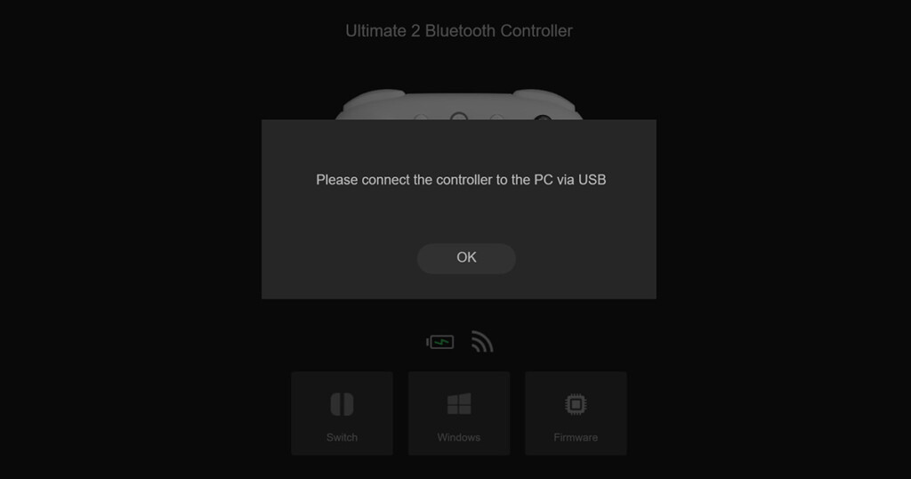 8BitDo Ultimate Software V2 02 Cnnect Via USB-Cable