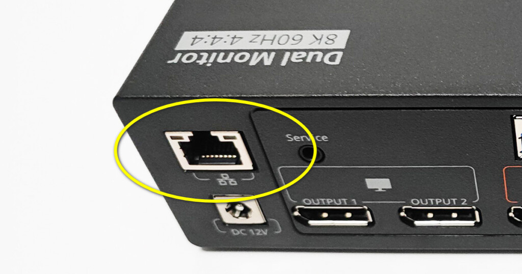 TESmart KVM LAN Port