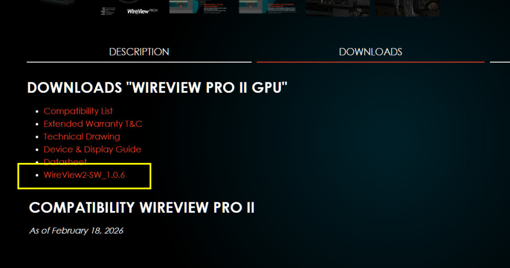 WVP2 Software Download