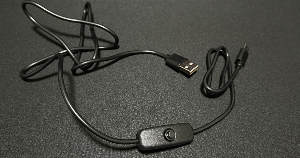 USB cable with on･off switch